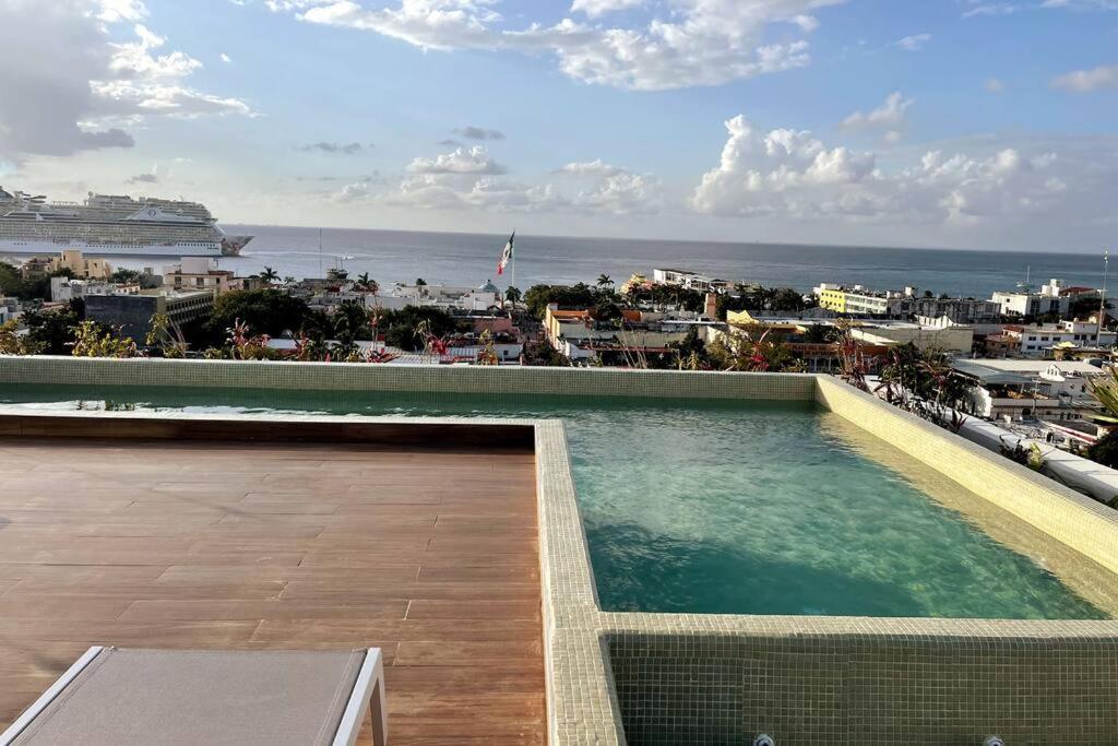 Brand New Condo With Rooftop Pool Cozumel Exteriör bild
